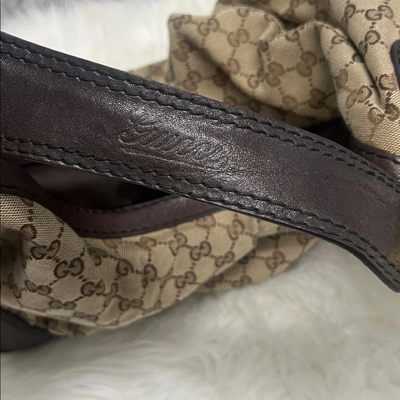 💎 authentic Gucci GG Canvas Jockey Large - Picture 8 of 16